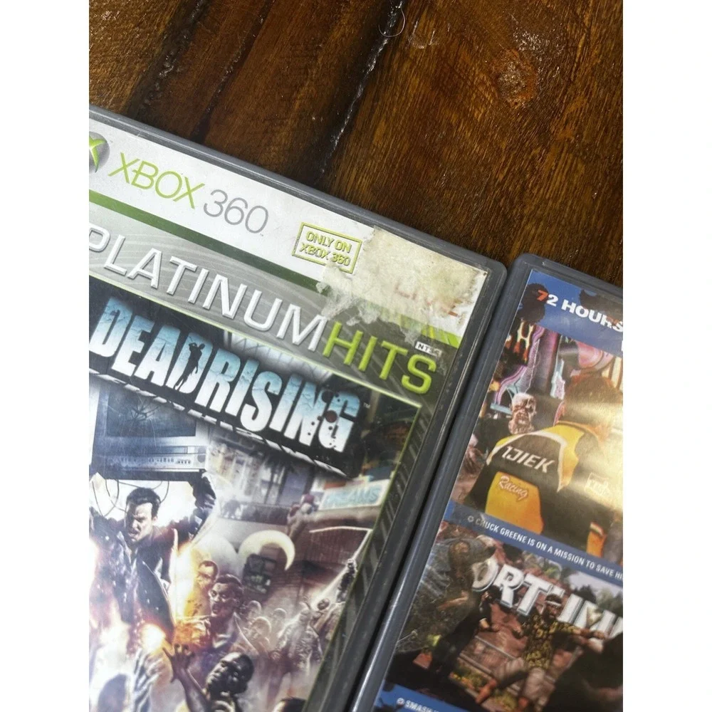 Microsoft Xbox 360 Disc CASE No Manual TESTED Dead Rising 1 + 2 Bundle Lot